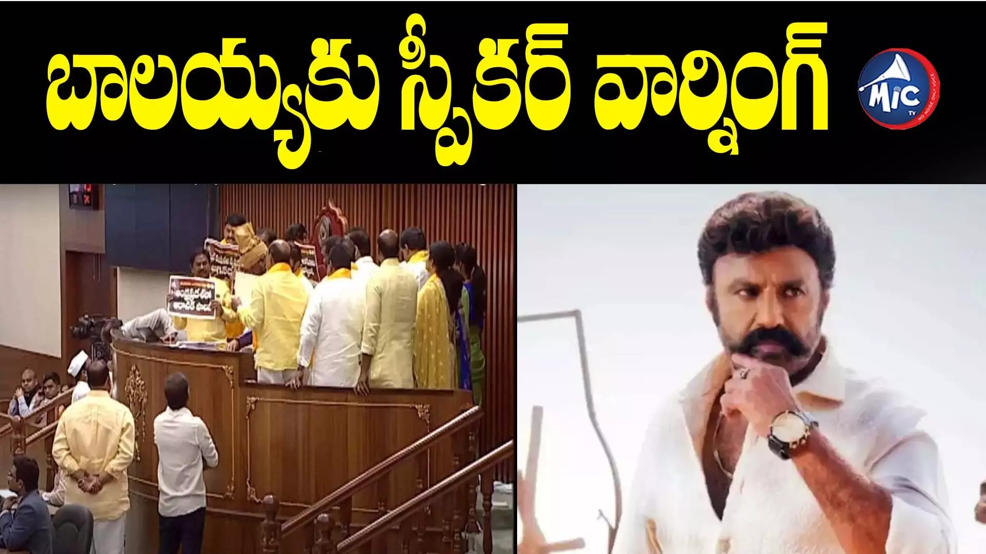 Balakrishna  : అసెంబ్లీలో మీసం తిప్పిన బాలయ్య..స్పీకర్ వార్నింగ్