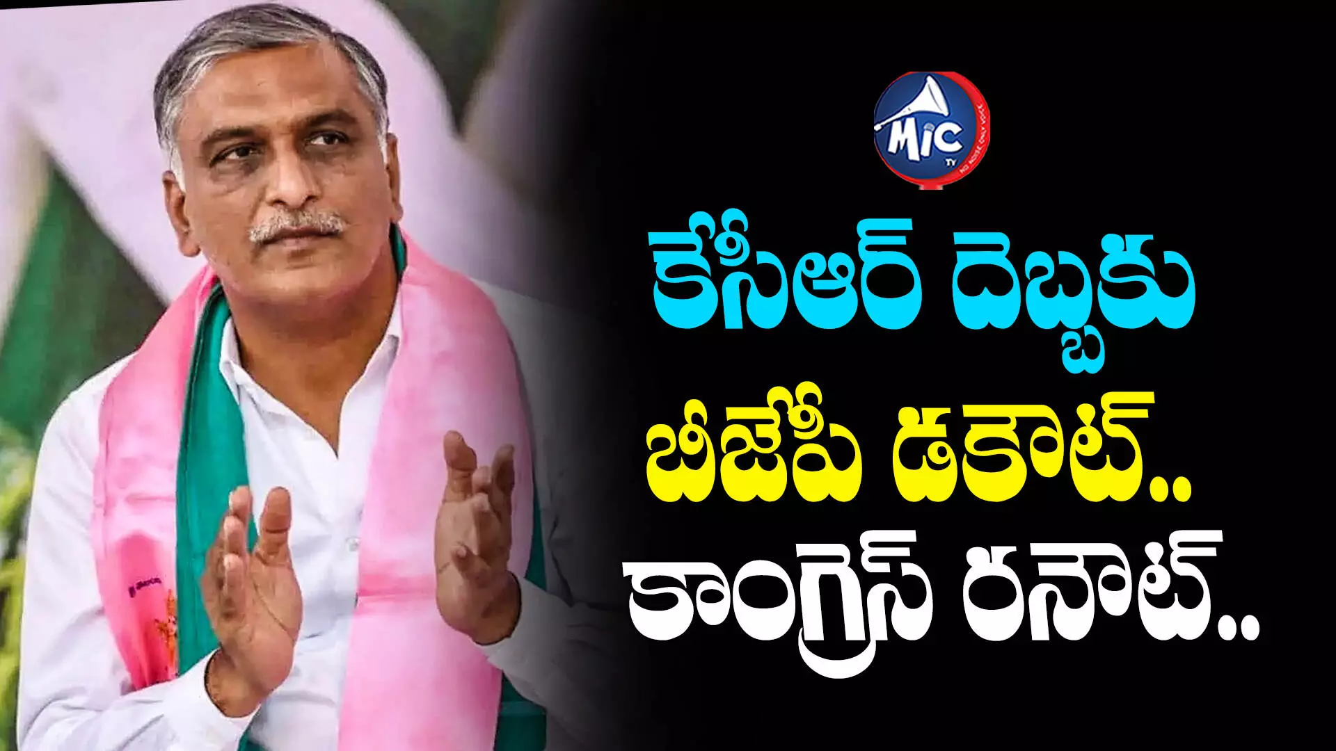 Harish Rao : జాకీలు పెట్టి లేపినా బీజేపీ లేవదు.. కాంగ్రెస్ గెలవదు - హరీష్ రావు