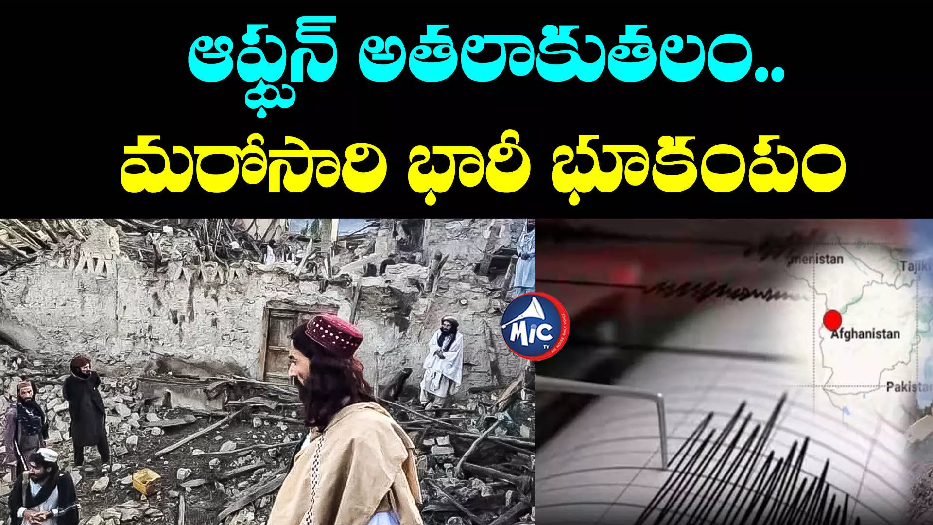 Afghanistan Earthquake: ఆఫ్ఘన్ అతలాకుతలం.. మరోసారి భారీ భూకంపం