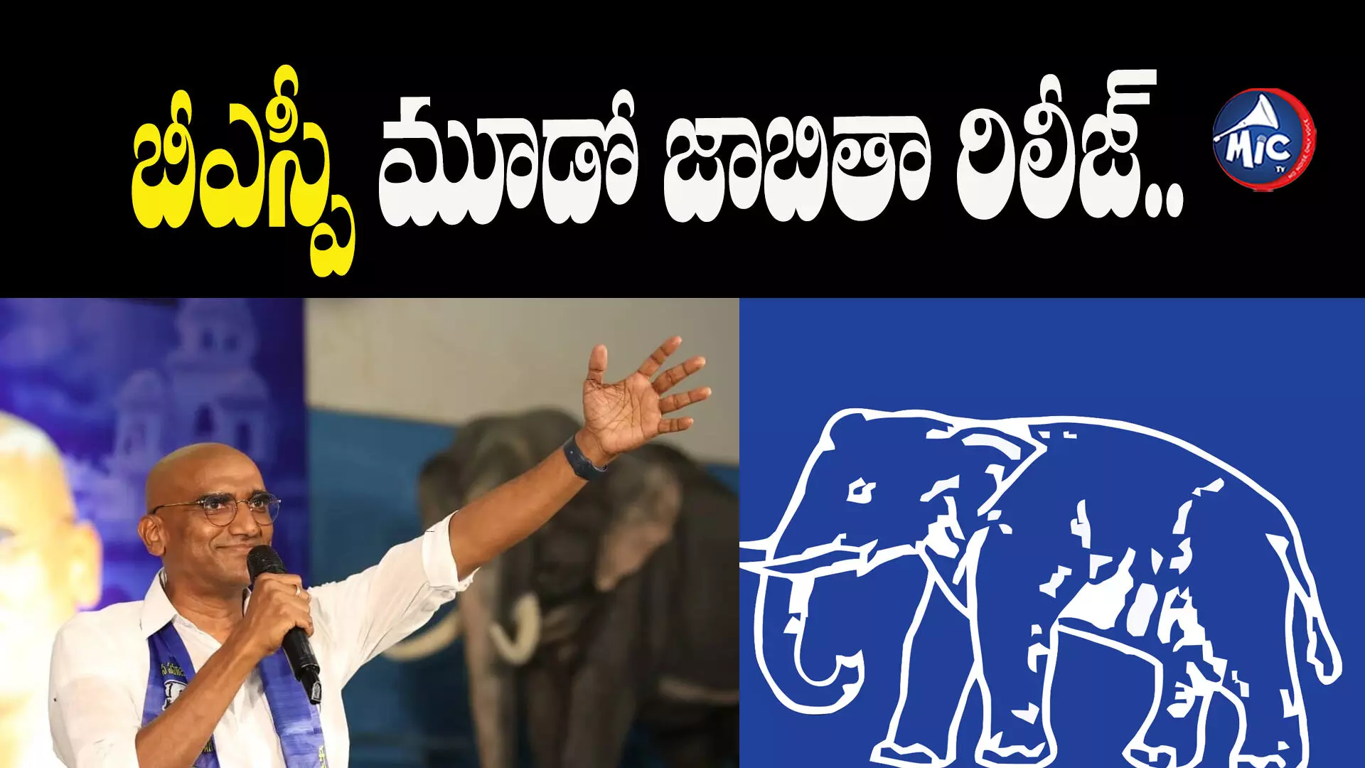 బీఎస్పీ మూడో జాబితా రిలీజ్.. ఆ స్థానంలో అభ్యర్థి మార్పు..