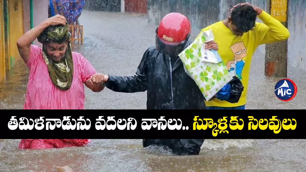 Chennai Rains : తమిళనాడును వదలని వానలు.. స్కూళ్లకు సెలవులు