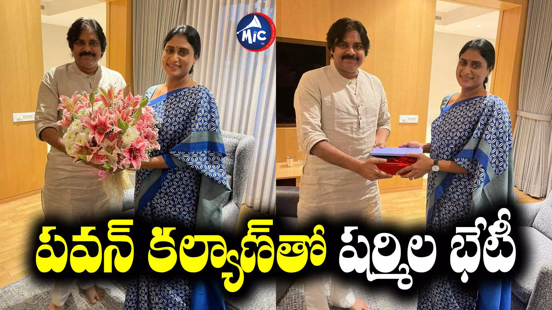 పవన్ కల్యాణ్⁬ను కలిసిన ఏపీ కాంగ్రెస్ చీఫ్ షర్మిల