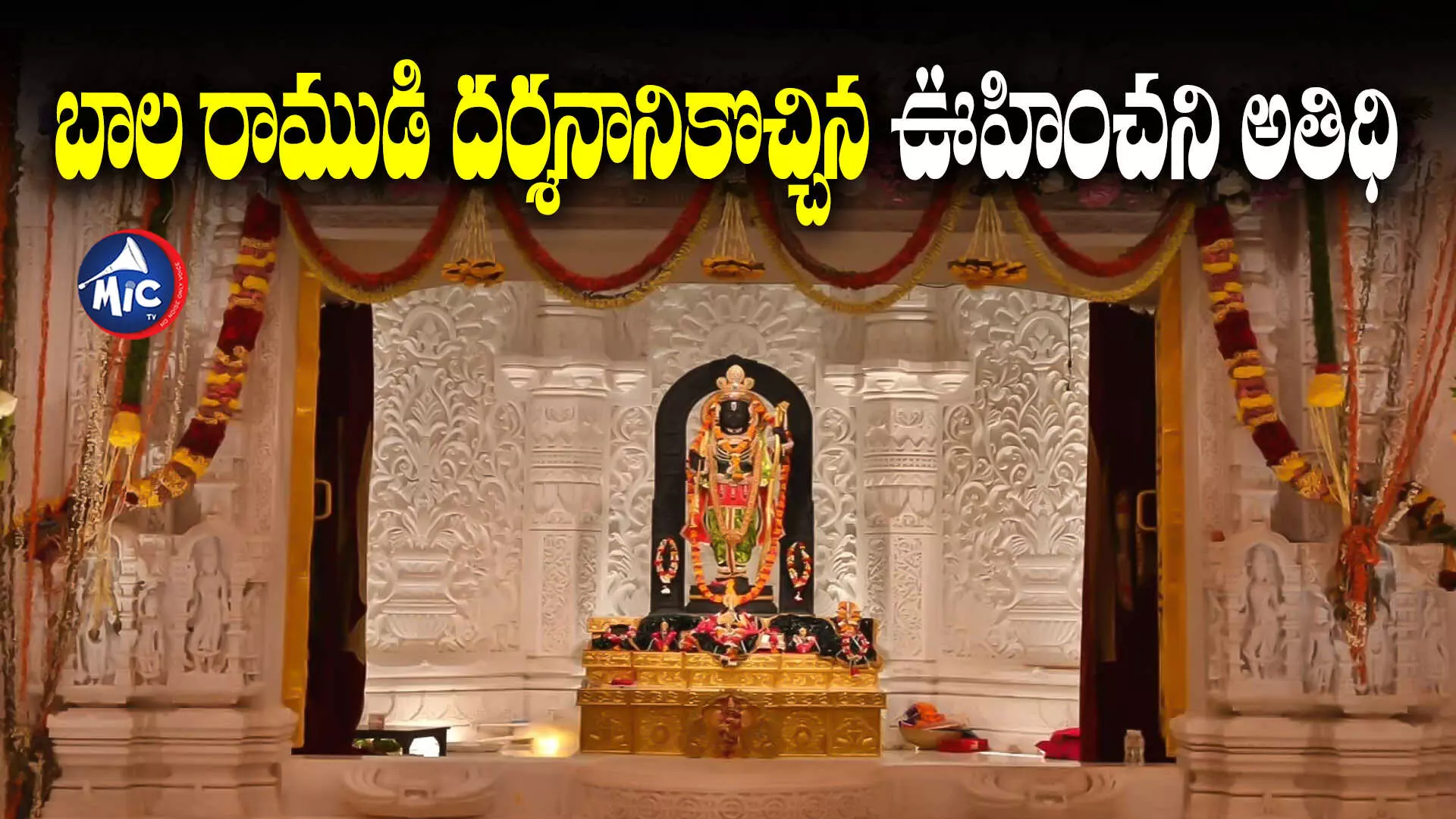 Ayodhya Ram Mandir : రామమందిరంలోకి ఊహించని అతిధి.. ఆయనే స్వయంగా వచ్చారంటున్న భక్తులు..