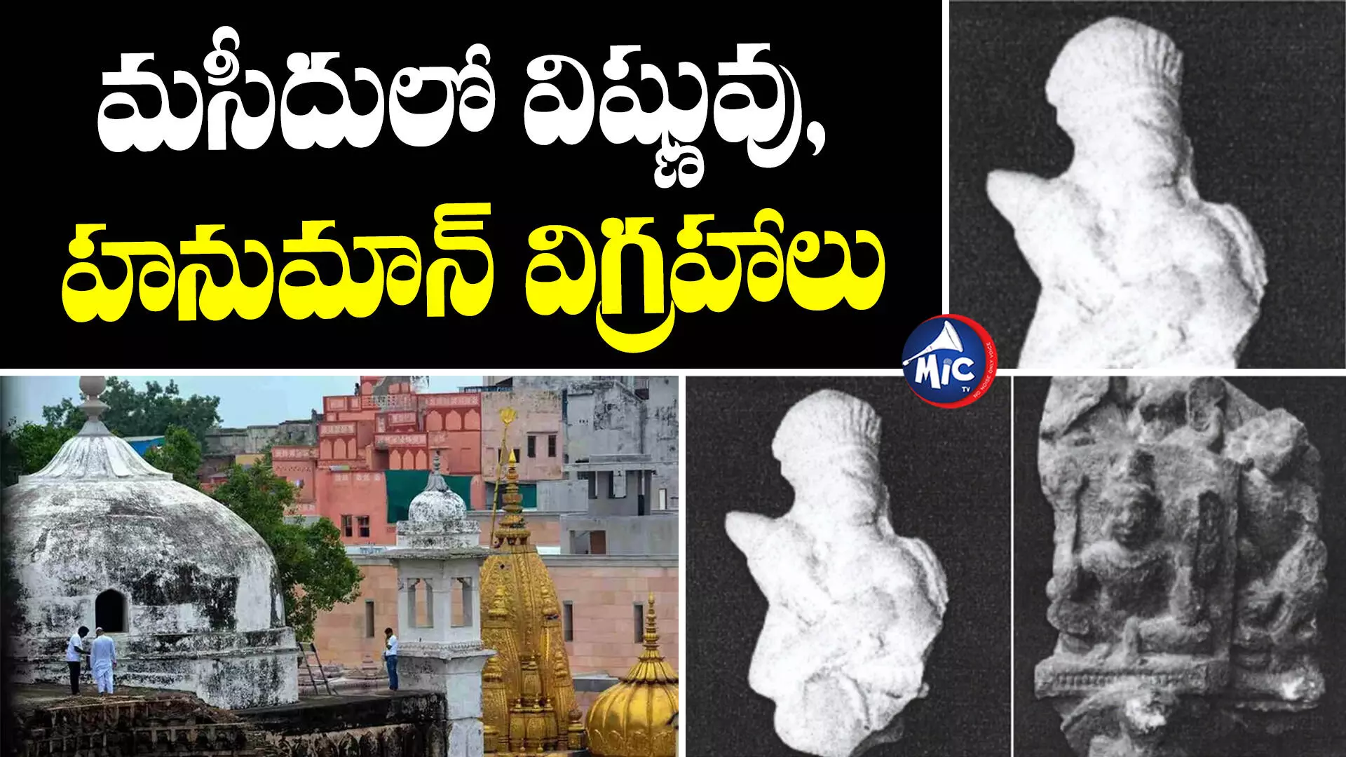 Gyanvapi Mosque : జ్ఞానవాపి మసీదులో దొరికిన విష్ణుమూర్తి, హనుమంతుడి విగ్రహాలు