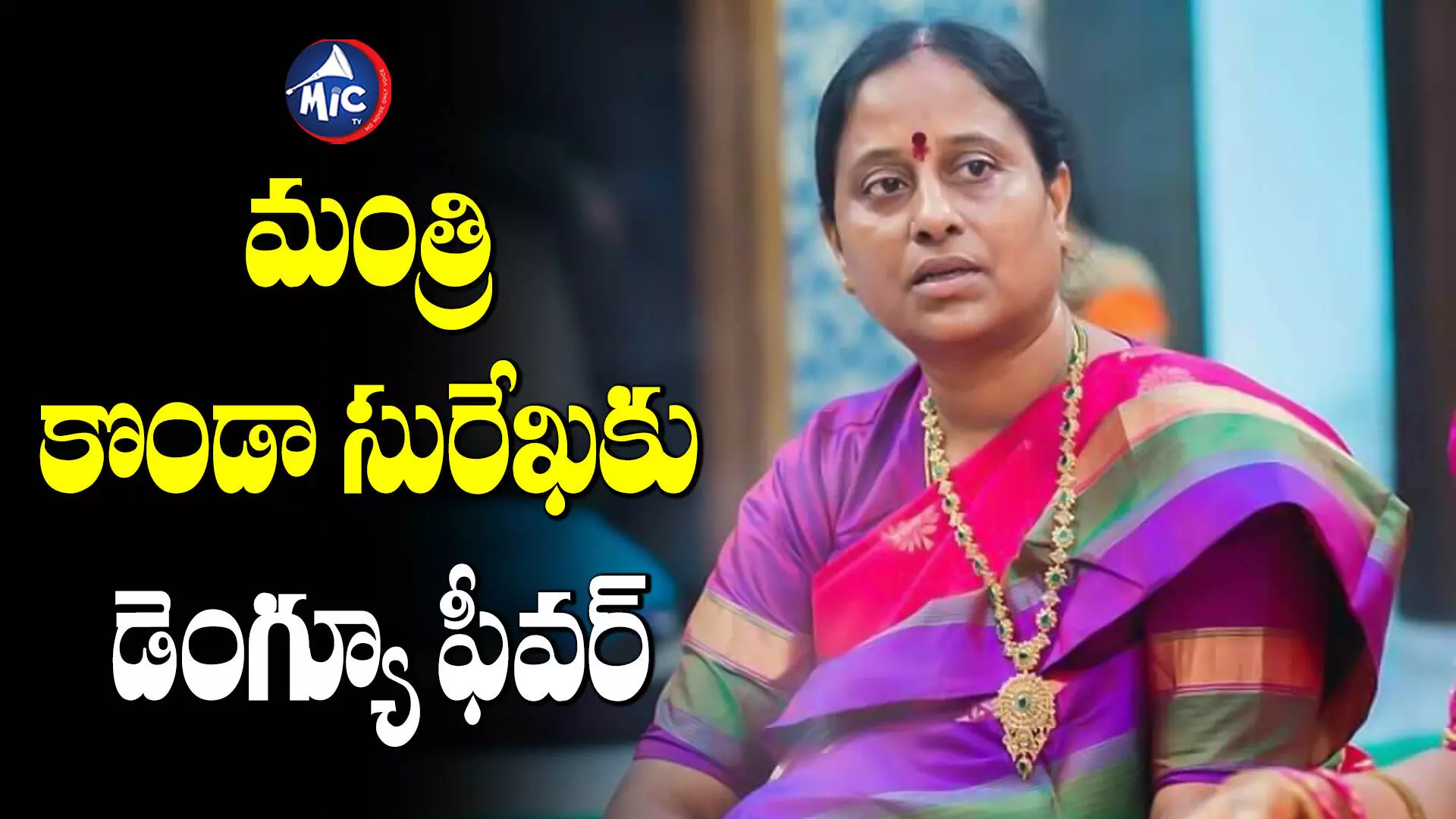 Minister Konda Surekha : రాష్ట్ర మంత్రి కొండా సురేఖకు డెంగ్యూ పాజిటివ్